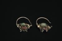 Product Photo: 0448 khalka (ear-rings) Bukhara , nineteenth century